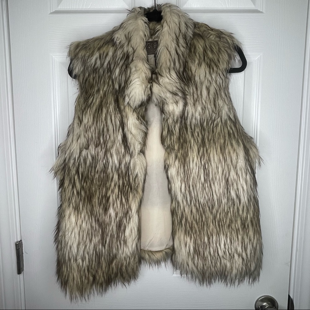Brown Furry Vest